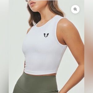 Firm Abs Seamless Athletic Tank - White, size XS, NWT